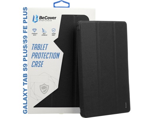 Чохол до планшета BeCover Smart Case Samsung Tab S9 Plus (SM-X810/SM-X816)/S9 FE Plus (SM-X610/SM-X616) 12.4" Black (709895)