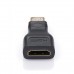 Перехідник HDMI C (mini) M to HDMI AF Vinga (MINIHDMI-01)