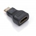 Перехідник HDMI C (mini) M to HDMI AF Vinga (MINIHDMI-01)