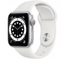 Смарт-часы Apple Watch Series 6 GPS, 40mm Silver Aluminium Case with White Sp (MG283UL/A)