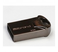 USB флеш накопитель Mibrand 8GB Hawk Black USB 2.0 (MI2.0/HA8M1B)