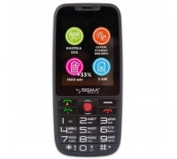 Мобильный телефон Sigma Comfort 50 Elegance 3 (1600 mAh) SIMO ASSISTANT Black (4827798233719)
