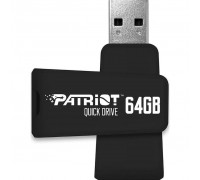 USB флеш накопитель Patriot 64GB Color Quick Drive Black USB 3.1 (PSF64GQDBK3USB)