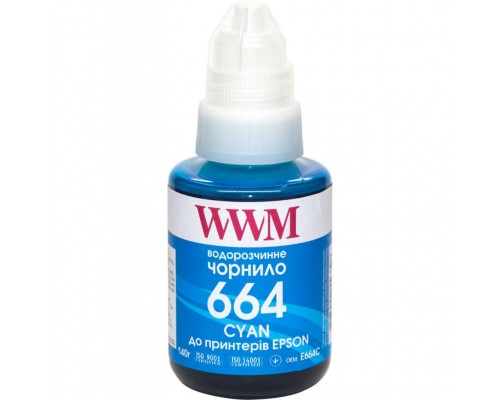 Чорнило WWM Epson L110/L210/L300 140г Cyan (E664C)