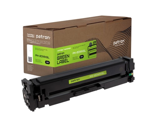 Картридж PATRON HP CLJ CF400A BLACK GREEN Label (PN-201AKGL)