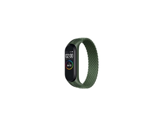 Ремінець до фітнес браслета BeCover Elastic Nylon Style для Xiaomi Mi Smart Band 5/6 (Size S) Khaki (706139)