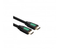 Кабель мультимедійний HDMI to HDMI 1.0m HD101 Round (Yellow/Black) Ugreen (10115)