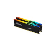 Модуль пам'яті для комп'ютера DDR5 32GB (2x16GB) 5600 MHz Beast RGB AM5 Black Kingston Fury (ex.HyperX) (KF556C36BBEAK2-32)