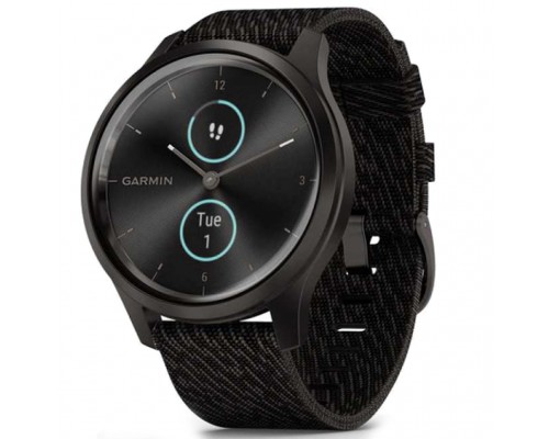 Смарт-часы Garmin vivomove Style, Graphite, Black Pepper, Nylon (010-02240-23)