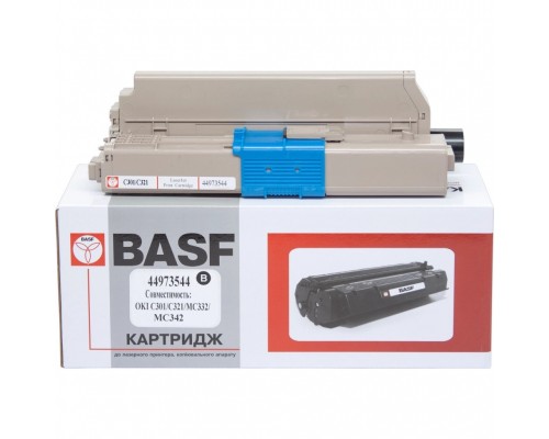 Тонер-картридж BASF OKI C301/C321/MC332/MC342/ 44973544 Black (KT-44973544)