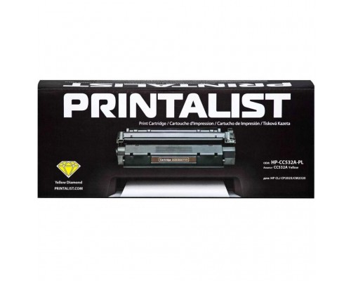 Картридж Printalist HP CLJ CP2025/CM2320, CC532A Yellow (HP-CC532A-PL)