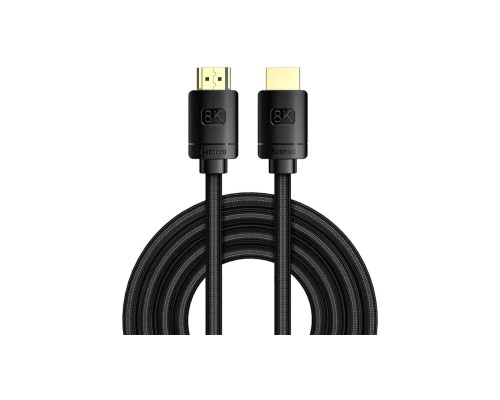 Кабель мультимедійний HDMI to HDMI 1.5m V2.1 Baseus (WKGQ040101)