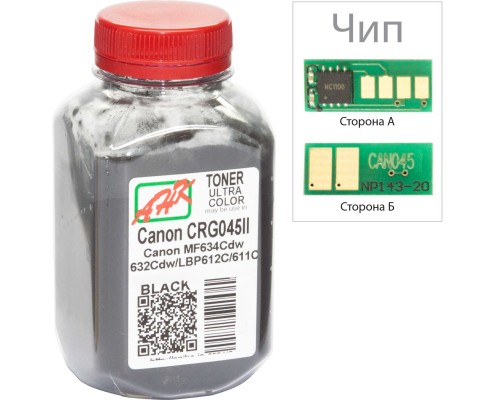 Тонер Canon MF610/630 40г Black +chip AHK (3203124)