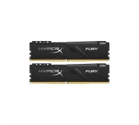 Модуль пам'яті для комп'ютера DDR4 16GB (2x8GB) 2400 MHz HyperX FURY Black Kingston Fury (ex.HyperX) (HX424C15FB3K2/16)