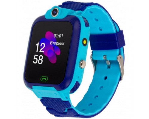 Смарт-годинник Atrix iQ2400 IPS Cam Flash Blue дитячий телефон-часы з трекером (iQ2400 Blue)