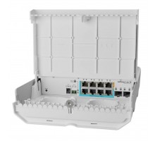 Комутатор мережевий Mikrotik CSS610-1Gi-7R-2S+OUT