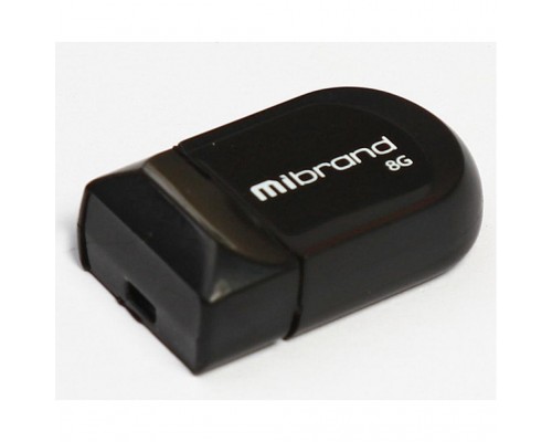 USB флеш накопичувач Mibrand 8GB Scorpio Black USB 2.0 (MI2.0/SC8M3B)