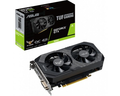 Відеокарта ASUS GeForce GTX1650 4096Mb TUF OC D6 P GAMING (TUF-GTX1650-O4GD6-P-GAMING)