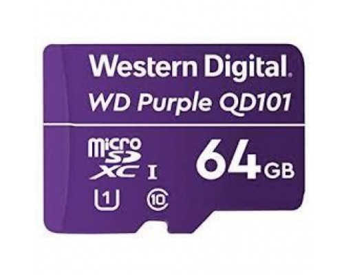 Карта памяти WD 64GB microSDXC class 10 UHS-I (WDD064G1P0C)