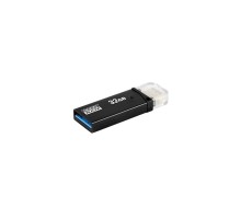 USB флеш накопичувач Goodram 32GB OTN3 (Twin) Black OTG USB 3.0 (OTN3-0320K0R11)