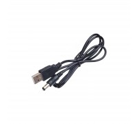 Кабель живлення USB AM to 3.5DC 1.0m 2A black Atcom (10035)