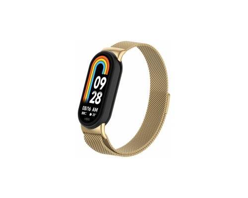 Ремінець до фітнес браслета Armorstandart Milanese Magnetic Band для Xiaomi Mi Band 8 Gold (ARM69919)