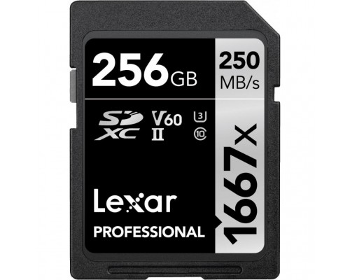 Карта пам'яті Lexar 256GB SDXC class 10 UHS-II U3 V60 1667x Professional (LSD256CB1667)