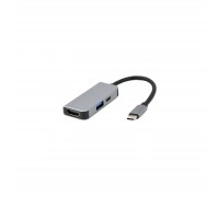 Концентратор Cablexpert USB-C 3-in-1 (USB/HDMI/PD) (A-CM-COMBO3-02)