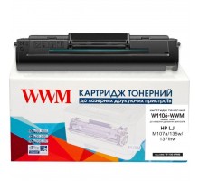 Картридж WWM для HP LJ M107a/135w/137fnw 106A Black (W1106-WWM)