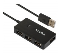 Концентратор Vinga USB2.0 to 4*USB2.0 HUB (VHA2A4)