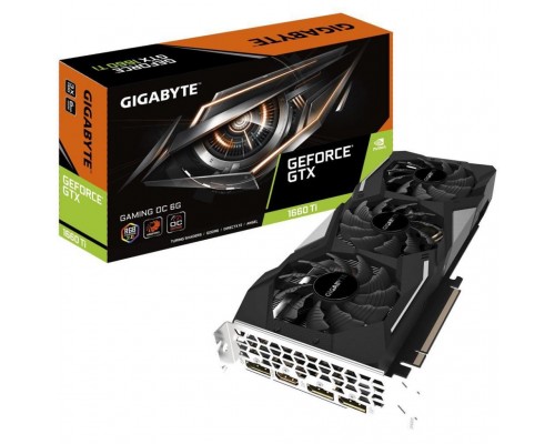 Видеокарта GIGABYTE GeForce GTX1660 Ti 6144Mb GAMING OC (GV-N166TGAMING OC-6GD)