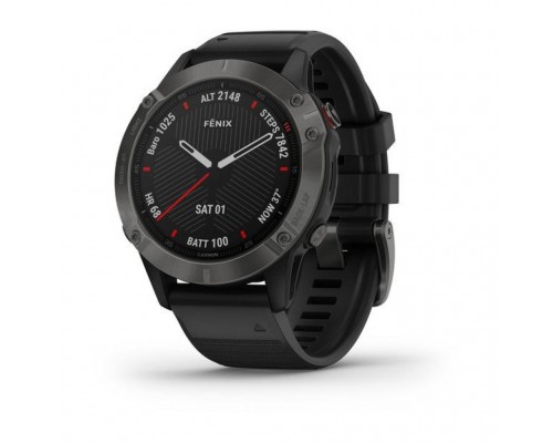 Смарт-годинник Garmin Fenix 6 Pro Sapphire Carbon Grey DLC with Black Band (010-02158-11/10)