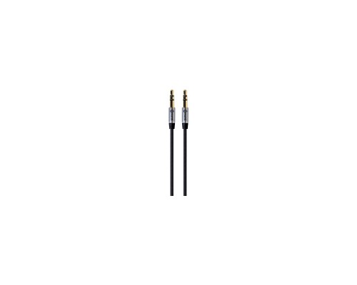 Кабель мультимедійний Jack 3.5mm to Jack 3.5mm 1.0m black Nomi (181735)