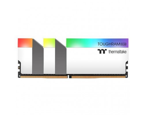 Модуль пам'яті для комп'ютера DDR4 16GB (2x8GB) 3200 MHz Toughram White RGB ThermalTake (R022D408GX2-3200C16A)