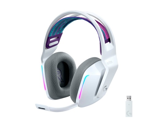 Навушники Logitech G733 Lightspeed Wireless RGB Gaming Headset White (981-000883)