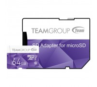 Карта памяти Team 64GB microSD Class10 UHS-I (TCUSDX64GUHS41)