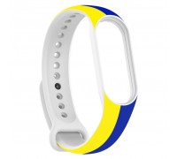 Ремінець до фітнес браслета Armorstandart для Xiaomi Mi Band 7/6/5 New Style Blue - Yellow (ARM61907)