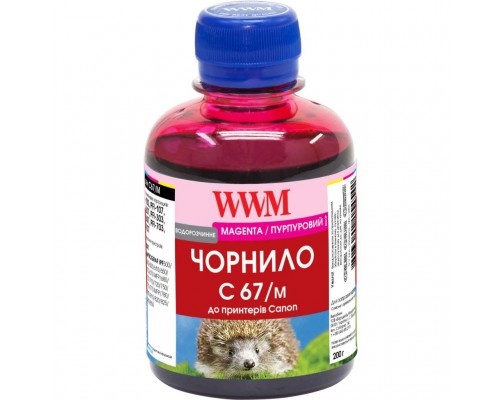 Чорнило WWM Canon IPF-107 200г Magenta IPF-107M (C67/M)