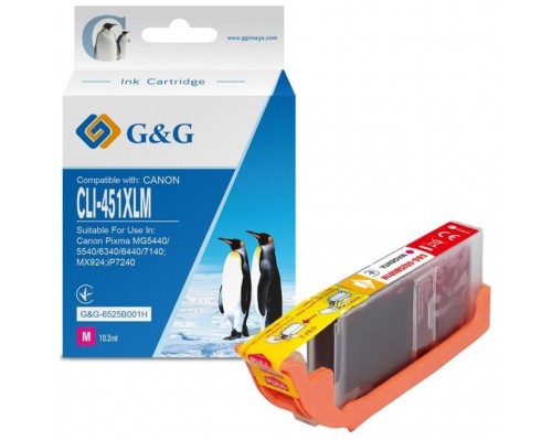 Картридж G&G Canon CLI-451M Magenta (G&G-6525B001H)