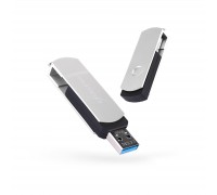 USB флеш накопичувач eXceleram 16GB P2 Series Silver/Black USB 3.1 Gen 1 (EXP2U3SIB16)