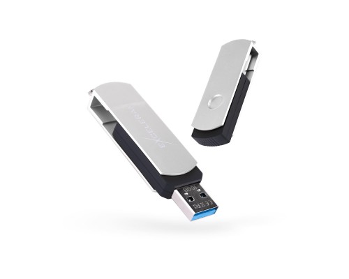 USB флеш накопичувач eXceleram 16GB P2 Series Silver/Black USB 3.1 Gen 1 (EXP2U3SIB16)