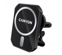 Универсальный автодержатель Canyon Magnetic car holder and wireless charger, C-15-01, 15W (CNE-CCA15B01)