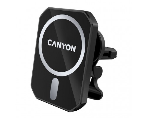 Универсальный автодержатель Canyon Magnetic car holder and wireless charger, C-15-01, 15W (CNE-CCA15B01)