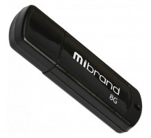 USB флеш накопичувач Mibrand 8GB Grizzly Black USB 2.0 (MI2.0/GR8P3B)