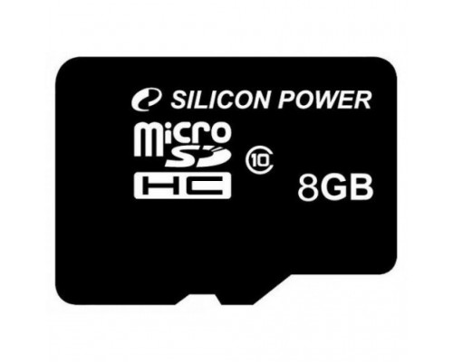 Карта памяти Silicon Power 8Gb microSDHC class 10 (SP008GBSTH010V10)