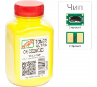 Тонер OKI C332/MC363, 100г Yellow+chip AHK (1505324)