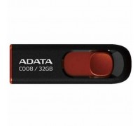 USB флеш накопитель ADATA 32Gb C008 black+red (AC008-32G-RKD)