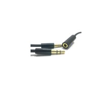 Кабель мультимедійний Jack 3.5mm мама/2xJack 3.5mm папа 1.5m PowerPlant (DV00DV4057)