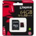 Карта пам'яті Kingston 64GB microSDXC class 10 UHS-I U3 (SDCR/64GB)