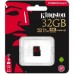 Карта пам'яті Kingston 32GB microSDHC class 10 UHS-I U3 (SDCR/32GBSP)